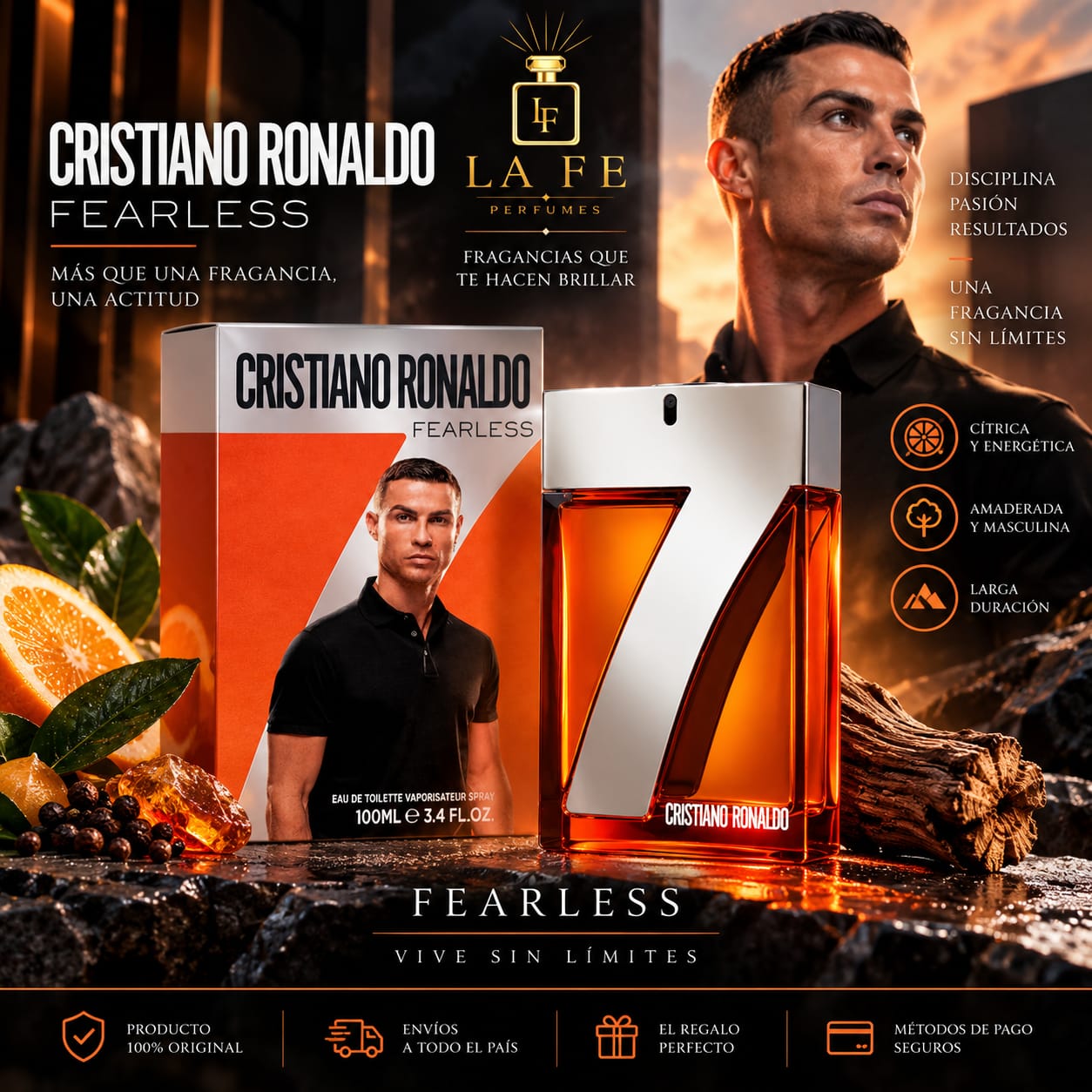 Cristiano Ronaldo Cr7 Fearless Men 100ml EDT